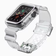 Akcesoria do smartwatchy - Strap Light Set silikonowa opaska pasek bransoleta bransoletka etui do zegarka Watch 6 40mm / Watch 5 40mm / Watch 4 40mm / Watch SE 40mm czarny - miniaturka - grafika 1