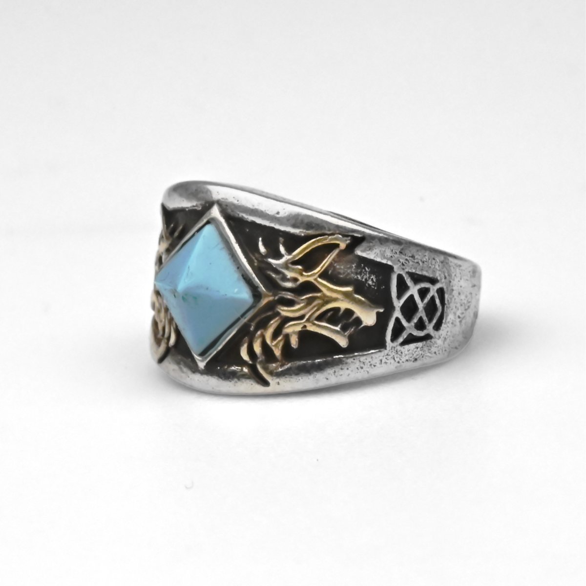 Space Wolves Turkus Rozmiar Regulowany Metal Pierścień Warhammer 40k