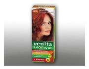 Farby do włosów i szampony koloryzujące - Venita Glamour, farba do włosów, 4/3 Płomienna Czerwień - miniaturka - grafika 1