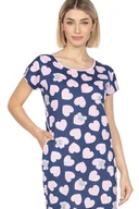 Piżamy damskie - KOSZULA REGINA 122 (kolor granat, rozmiar M) - miniaturka - grafika 1