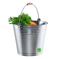 Wiadra i kastry budowlane - Wiadro nierdzewne z uchwytem Ciney 5L - miniaturka - grafika 1