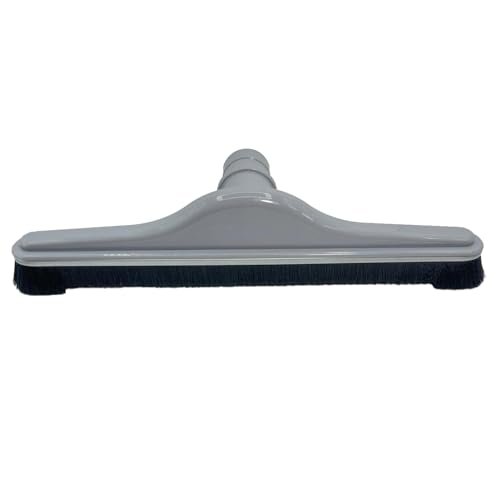 Pasuje do ProTeam 100623 35.6 cm Narzędzie podłogowe z twardą powierzchnią z nylonową szczotką, próżniowa szczotka podłogowa do stosowania na podłogach bez wykończenia na wysoki połysk, szara