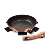 Patelnie - Berlinger Haus Patelnia z odpinaną rączka 28 cm BH/1949 Metallic Line Rose Gold Edition BH/1949 - miniaturka - grafika 1