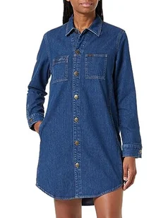 Lee Damska koszulka Unionall Casual Dress, niebieski, S - Koszulki i topy damskie - miniaturka - grafika 1