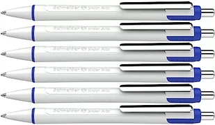 Schneider 133286 Slider Xite długopis (kolor tuszu: niebieski, grubość kreski XB, wkład nadający się do dokumentów), 6 sztuk, niebieski, 6 sztuk - Długopisy - miniaturka - grafika 1