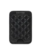 Etui na dokumenty i karty - Calvin Klein Etui na karty kredytowe Aop Leather Magnetic Card Case LV04F1100G Czarny - miniaturka - grafika 1