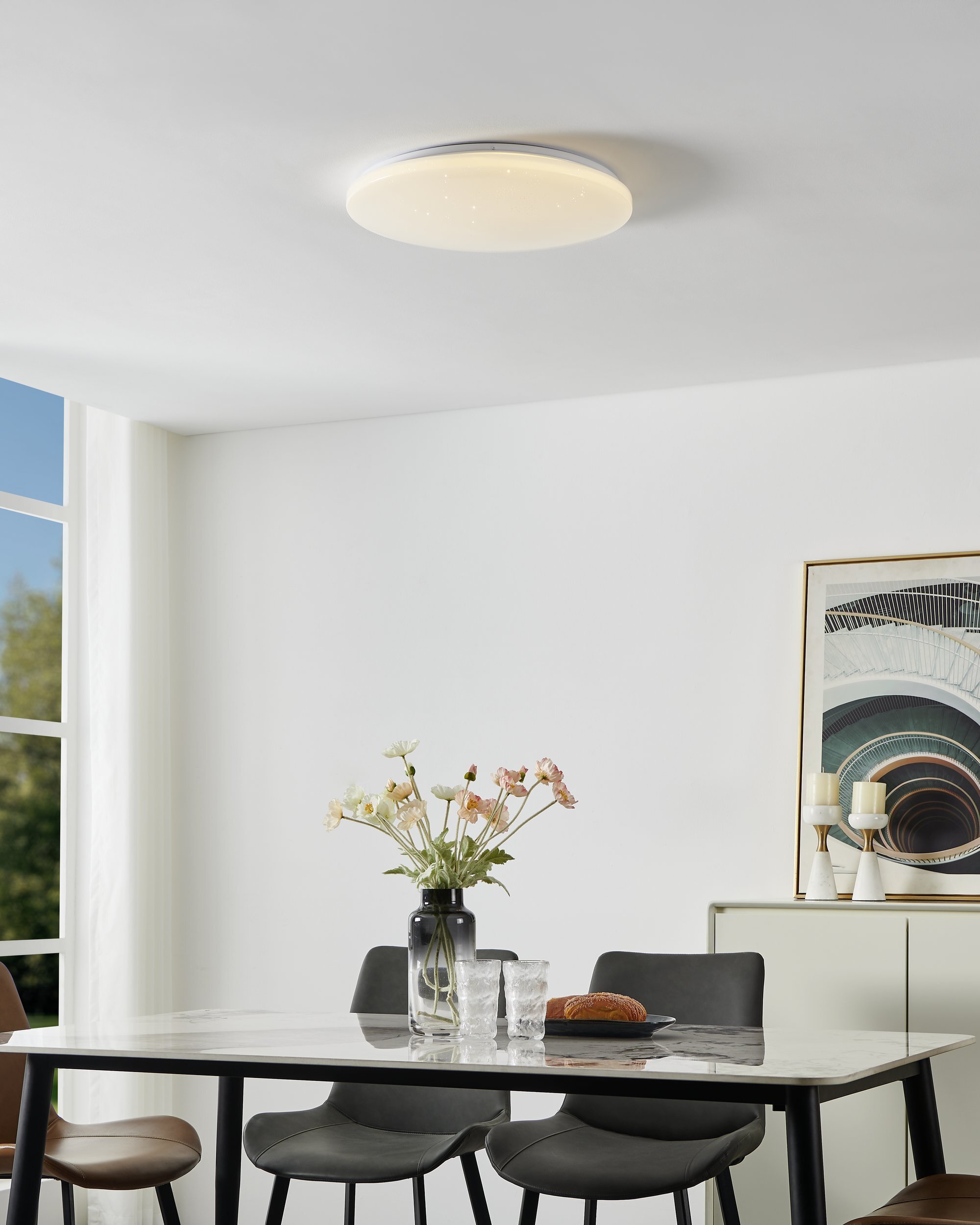 Lampa sufitowa EGLO FRANIA-Z PLAFOND Ø500 RGB/CCT 30W biały