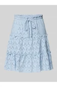 Spódnice - Spódnica mini z haftem angielskim model AMALINA - Vila - miniaturka - grafika 1