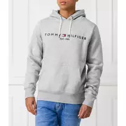 Bluzy męskie - Tommy Hilfiger Bluza TOMMY LOGO HOODY | Regular Fit - miniaturka - grafika 1