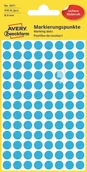 Etykiety do drukarek - Avery Zweckform Kolorowe kółka do zaznaczania Zweckform 416etyk./op. 8mm niebieskie PROMOCJA! AVE-3011 - miniaturka - grafika 1