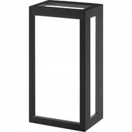 Lampy ogrodowe - Kinkiet zewnętrzny elewacyjny czarny ENTERA 10W 4000K IP54 - miniaturka - grafika 1