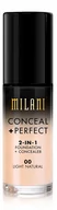 Podkłady do twarzy - MILANI MILANI - CONCEAL + PERFECT - 2-IN-1 FOUNDATION+CONCEALER - Podkład kryjący do twarzy - 00 LIGHT NATURAL MILPIFLNA - miniaturka - grafika 1