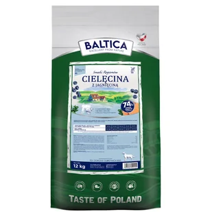 BALTICA SMAKI REGIONÓW Cielęcina z jagnięciną dla bardzo dużych psów XL 12kg - Sucha karma dla psów - miniaturka - grafika 1