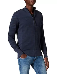 G-STAR RAW Męska bluza 3D Biker Knitted Zip Through Knits, Niebieski (Luna Blue/Mazarine Blue D20413-c259-c717), XS - Bluzy męskie - miniaturka - grafika 1