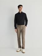 Spodnie męskie - Reserved - Spodnie chino slim fit - brązowy - miniaturka - grafika 1
