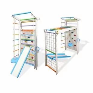 Babygame Domowy Plac zabaw Drabinka Czempion Plus biało-kolorowa 27902 - Place zabaw - miniaturka - grafika 1