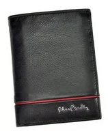 Portfele - Pierre Cardin, Portfel skórzany męski, Sahara, Tilak15 326, czarny/czerwony, ochrona RFID - miniaturka - grafika 1