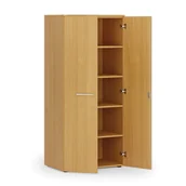 Szafy biurowe - Szafa biurowa z drzwiami PRIMO WOOD, 1781 x 800 x 500 mm, buk - miniaturka - grafika 1