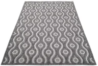 Dywany zewnętrzne - Ciemnoszary dywan dwupoziomowy na taras M4-E09 - miniaturka - grafika 1