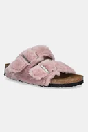 Kapcie damskie - Birkenstock kapcie wełniane Arizona Shearling Upper kolor różowy 1030274 - miniaturka - grafika 1