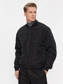 Kurtki męskie - Calvin Klein Kurtka bomber Signature K10K111880 Czarny Regular Fit - miniaturka - grafika 1