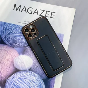 New Kickstand Case etui do iPhone 12 Pro z podstawką czarny - Etui i futerały do telefonów - miniaturka - grafika 3