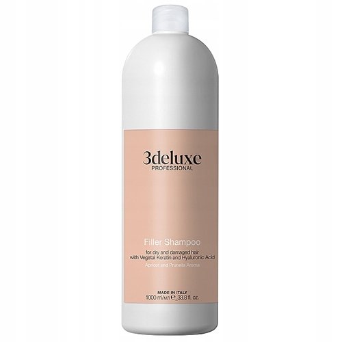 3DELUXE Filler Szampon Wypełniający Do Włosów Suchych I Zniszczonych 1000ML