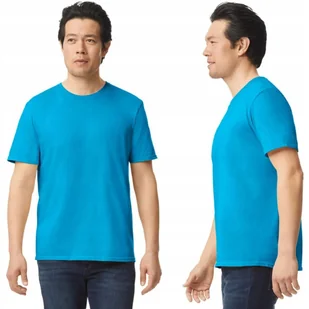 T-shirt Koszulka Męska Bawełna SOFTSTYLE Gildan GI64000 TURKUSOWA L - Koszulki męskie - miniaturka - grafika 1