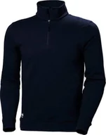 Bluzy męskie - Helly Hansen Sweater HELLY HANSEN Manchester Half Zip Sweatshirt, blue XL - miniaturka - grafika 1
