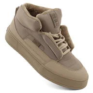 Botki damskie - Botki damskie ocieplane beżowe Big Star OO274A532 beżowy - miniaturka - grafika 1