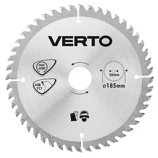 VERTO Tarcza do pilarki, widiowa, 185 x 30 mm, 48 zębów - Akcesoria do elektronarzędzi - miniaturka - grafika 1
