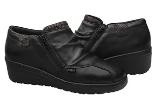 Botki na haluksy AXEL Comfort 1773 H Czarny+Pyton Tęgość H Kosela Medic 9773 - Moda i Uroda OUTLET - miniaturka - grafika 2