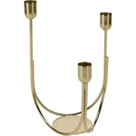 Świeczniki - Metalowy świecznik dekoracyjny na 3 świece, 23 cm - miniaturka - grafika 1
