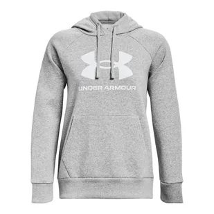 Damska Bluza UNDER ARMOUR UA RIVAL FLEECE BIG LOGO HDY 1379501-012 – Szary - Bluzy damskie - miniaturka - grafika 1