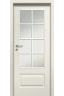 Drzwi wewnętrzne - Pol-Skone Dzwi Wewnętrzne Z Szybą Modern 05S8 9010 Mat - miniaturka - grafika 1