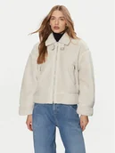 Płaszcze damskie - ONLY Kożuch Michelle 15326006 Beżowy - miniaturka - grafika 1