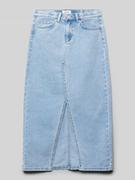 Sukienki i spódniczki dla dziewczynek - Spódnica jeansowa z wpuszczanymi kieszeniami model ‘SIRI’ - miniaturka - grafika 1