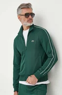 Bluzy męskie - Lacoste bluza męska kolor zielony gładka - miniaturka - grafika 1