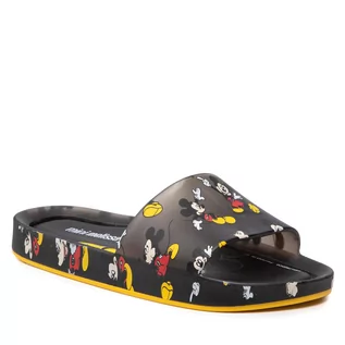 Buty dla chłopców - Klapki MELISSA - Mini Melissa Beach Slide 33393 Black/Yellow 51565 - grafika 1