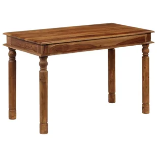 vidaXL Stół do jadalni z litego drewna sheesham, 120 x 60 x 77 cm - Stoły - miniaturka - grafika 1