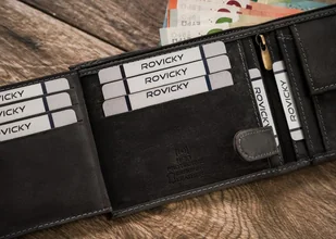 Duży Portfel Męski Z Nubukowej Skóry Naturalnej Lumarko! - Portfele - miniaturka - grafika 11