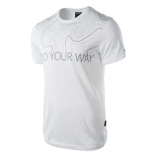 Męska Koszulka HI-TEC ISOBAR 81481-WHITE/GREY – Biały - Koszulki sportowe męskie - miniaturka - grafika 1