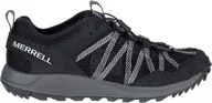 Buty trekkingowe męskie - Buty trekkingowe męskie Merrell Wildwood Aerosport czarno-szare r. 42 - miniaturka - grafika 1