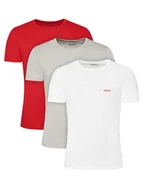Koszulki męskie - HUGO Komplet 3 t-shirtów T-Shirt Rn Triplet P 50532811 Kolorowy Regular Fit - miniaturka - grafika 1