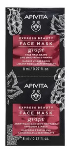 Apivita Apivita Express Beauty Winogrono - wygładzająco-ujędrniająca maseczka do twarzy 2x8ml - Maseczki do twarzy - miniaturka - grafika 1