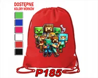 Torby szkolne - WOREK SZKOLNY NA WF BUTY SPORTOWY DLA DZIECKA GRY 5 WZORÓW + IMIĘ - miniaturka - grafika 1