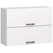 Szafki kuchenne - Wisząca podwójna szafka kuchenna Oliwia W 80 cm biała - miniaturka - grafika 1