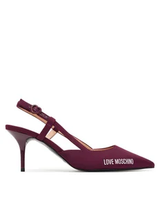 LOVE MOSCHINO Sandały JA10267G1NIMX55641 Bordowy - Sandały damskie - miniaturka - grafika 1