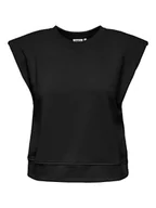 Bluzy damskie - ONLY Bluza w kolorze czarnym - miniaturka - grafika 1