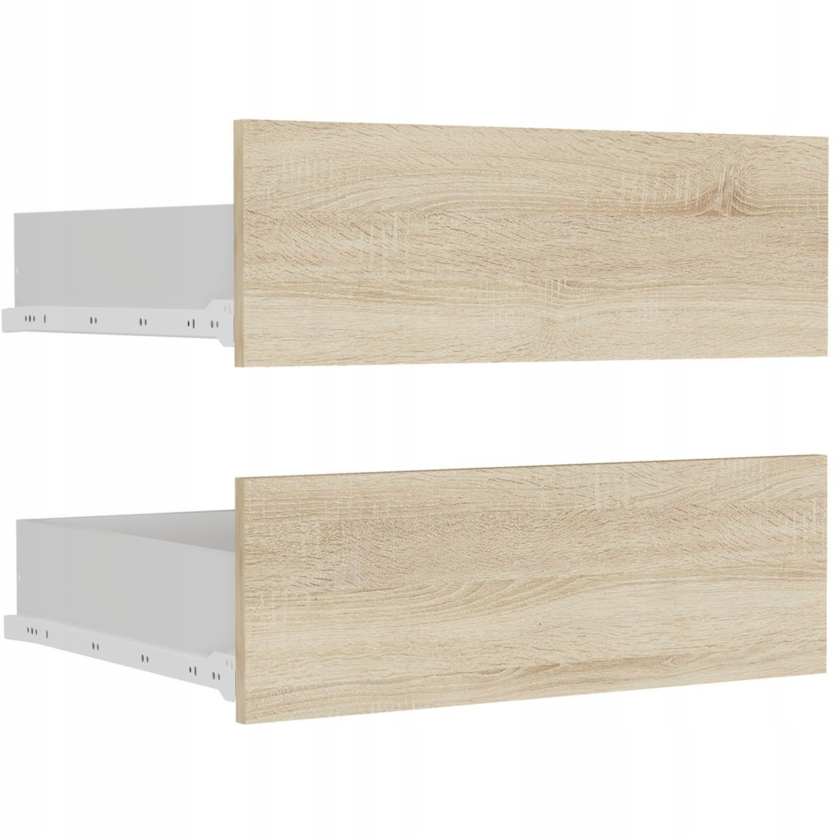 2 szuflady do szafy przesuwnej 120cm - kolor sonoma